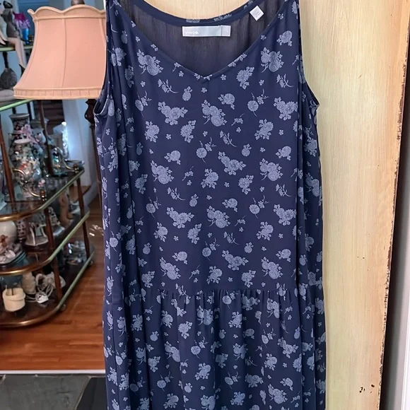 100% silk Vince size L maxi dress - Picture 4 of 4